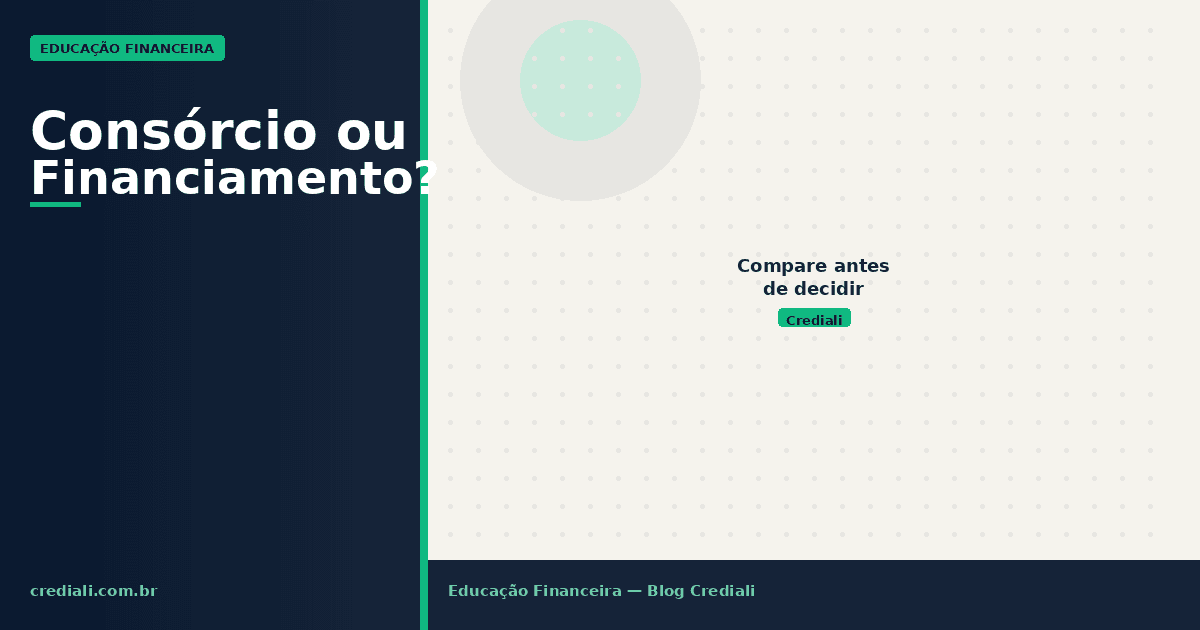Consórcio ou financiamento: o que vale mais a pena?