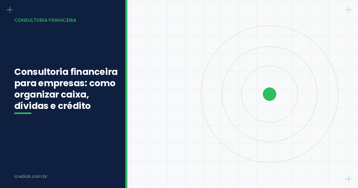 Consultoria financeira para empresas: como organizar caixa, dívidas e crédito