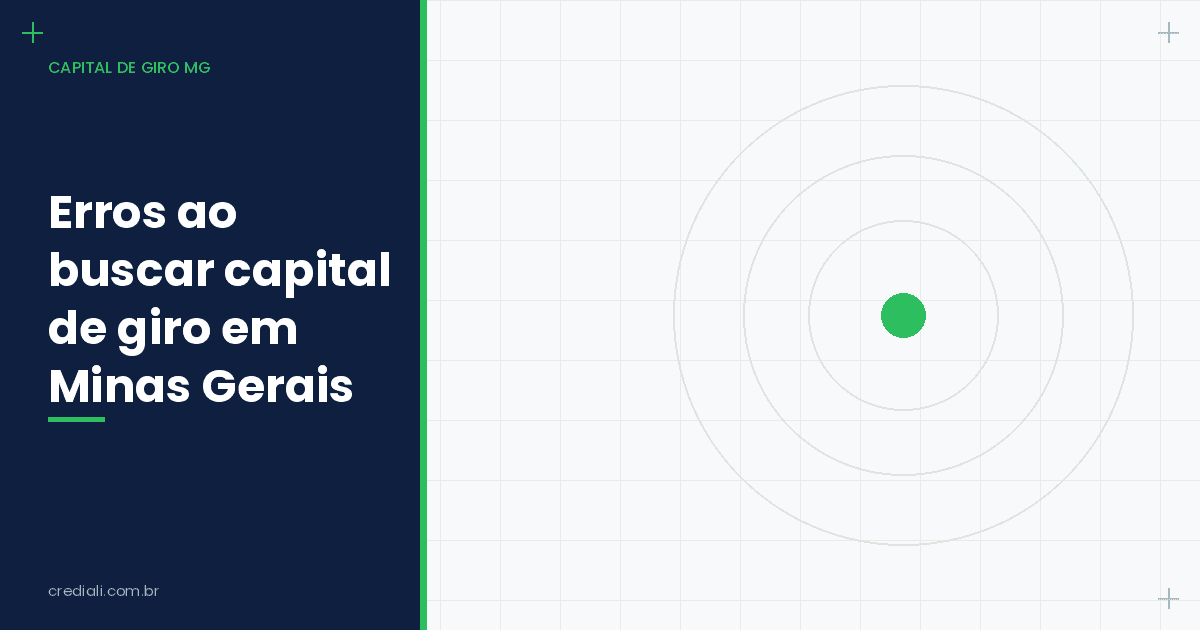 Erros ao buscar capital de giro em Minas Gerais